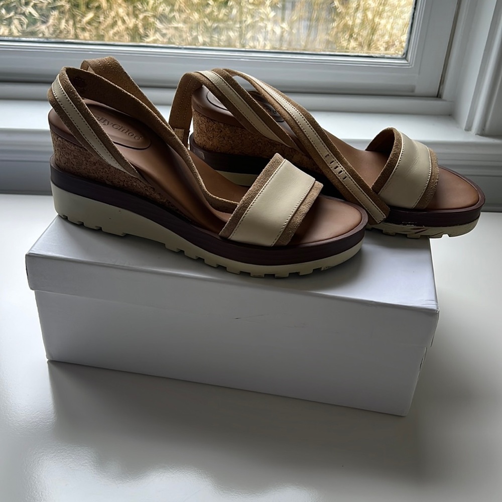 See by Chloe Robin Wedge Sandal in size 37